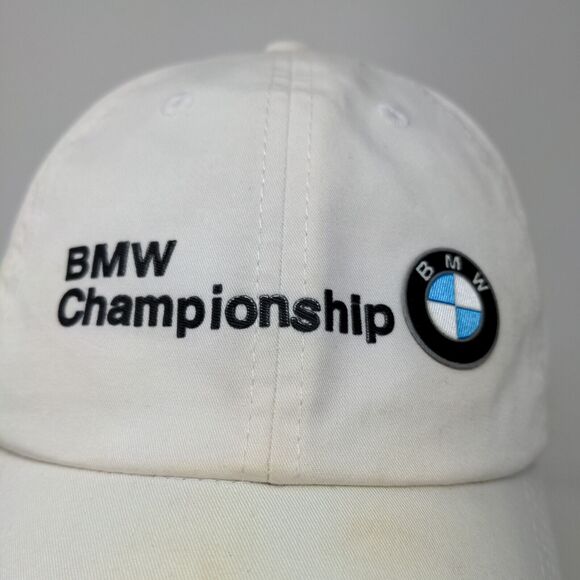 American Needle Men's BMW Championship Strapback Hat White Adjustable - Picture 4 of 14